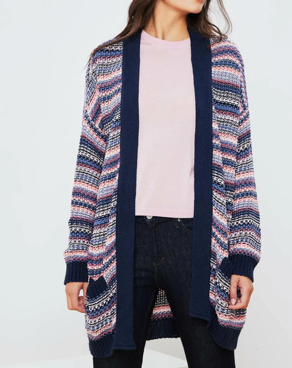 La Petite Francaise Gilets Et Cardigans|Gilet Jardin multicolore bleu