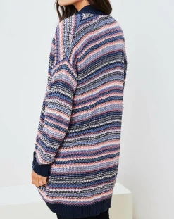 La Petite Francaise Gilets Et Cardigans|Gilet Jardin multicolore bleu