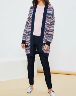 La Petite Francaise Gilets Et Cardigans|Gilet Jardin multicolore bleu