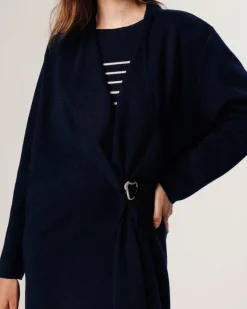 Rodier Gilets Et Cardigans|Gilet Joëlle ouvert bleu nuit