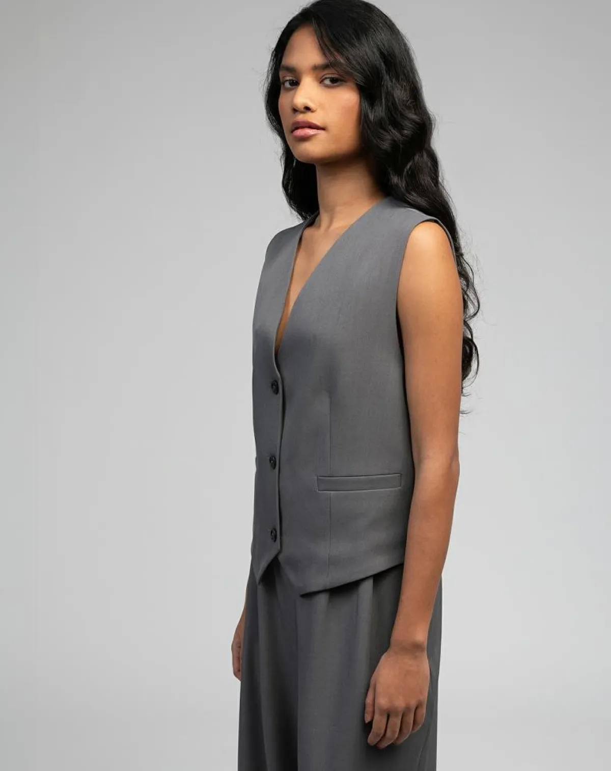 An'ge Gilets Et Cardigans|Gilet Kimolo anthracite