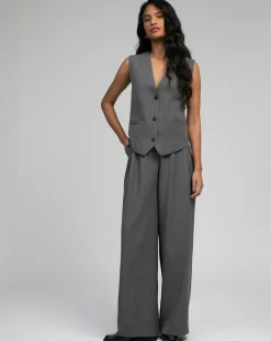 An'ge Gilets Et Cardigans|Gilet Kimolo anthracite