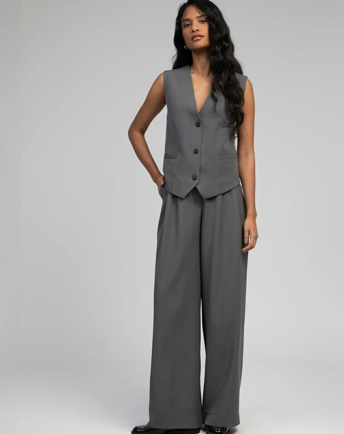 An'ge Gilets Et Cardigans|Gilet Kimolo anthracite