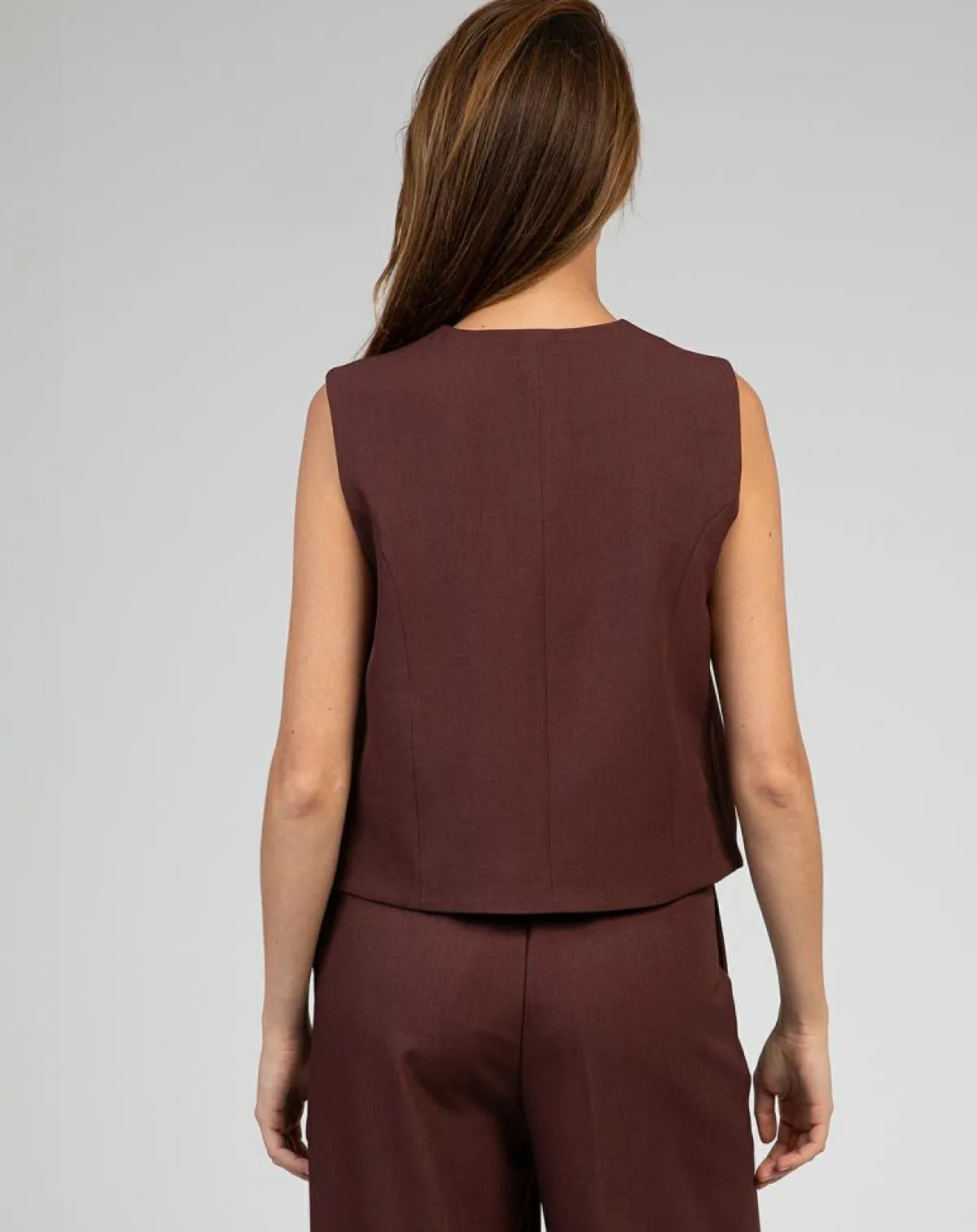 An'ge Gilets Et Cardigans|Gilet Kimolo chocolat