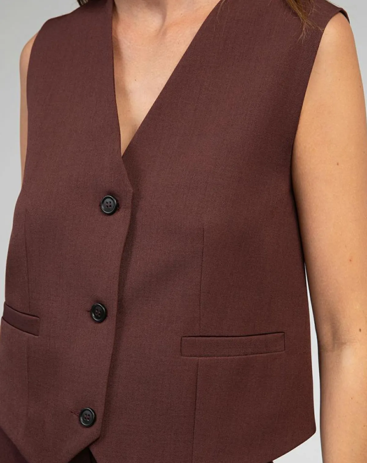 An'ge Gilets Et Cardigans|Gilet Kimolo chocolat