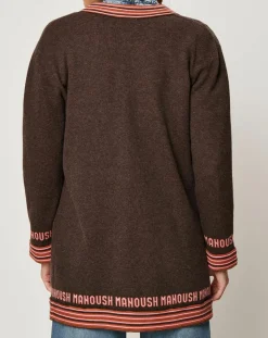 Manoush Gilets Et Cardigans|Gilet Lisa marron/rose