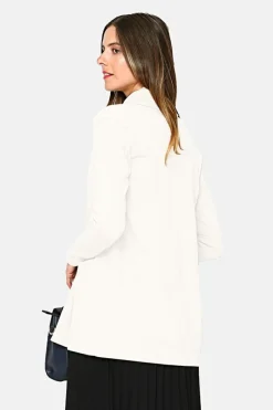 Assuili Gilets Et Cardigans|Gilet long en Cachemire mélangé col châle naturel