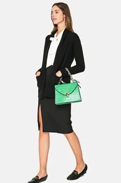 Assuili Gilets Et Cardigans|Gilet long en Cachemire mélangé col châle noir