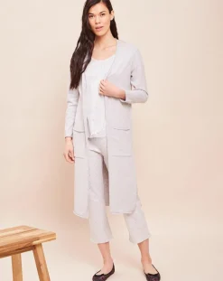 Le Chat Gilets Et Cardigans|Gilet long Essentiel gris chiné