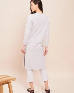 Le Chat Gilets Et Cardigans|Gilet long Essentiel gris chiné