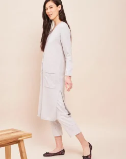 Le Chat Gilets Et Cardigans|Gilet long Essentiel gris chiné