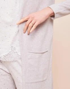 Le Chat Gilets Et Cardigans|Gilet long Essentiel gris chiné