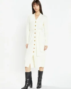 Zapa Gilets Et Cardigans|Gilet long Galia écru