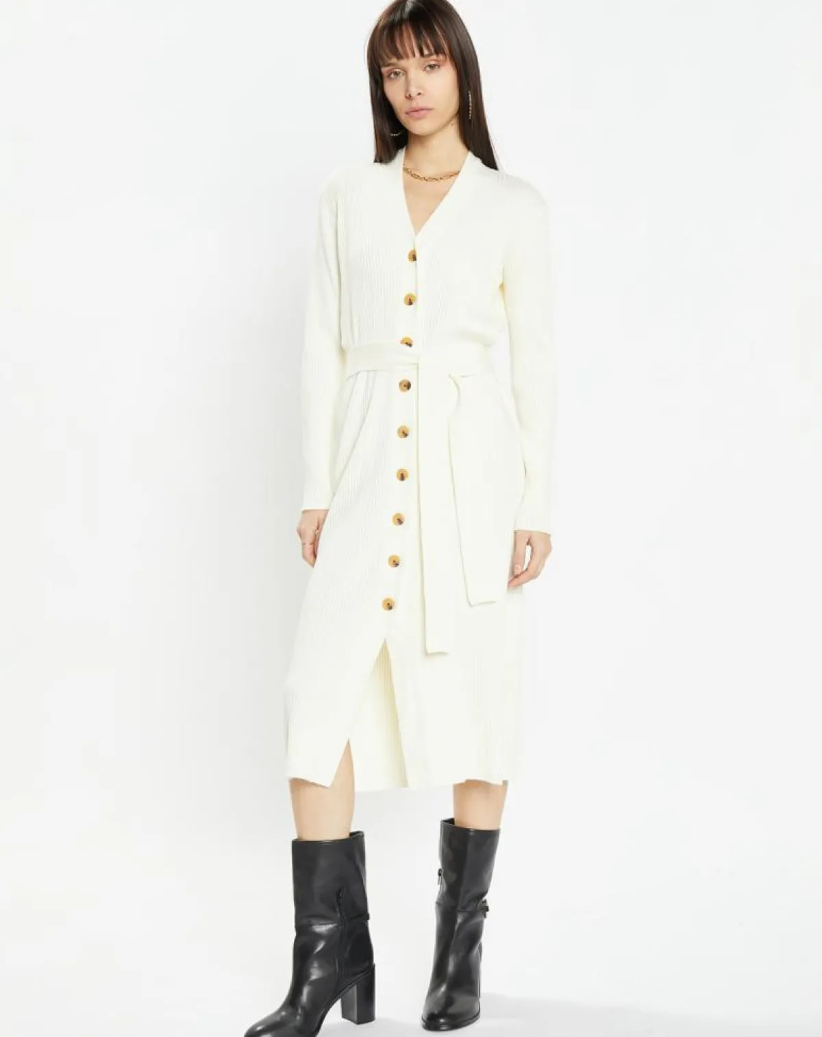 Zapa Gilets Et Cardigans|Gilet long Galia écru