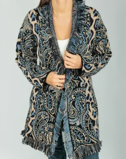 Lauren Vidal Gilets Et Cardigans|Gilet Long Store indigo