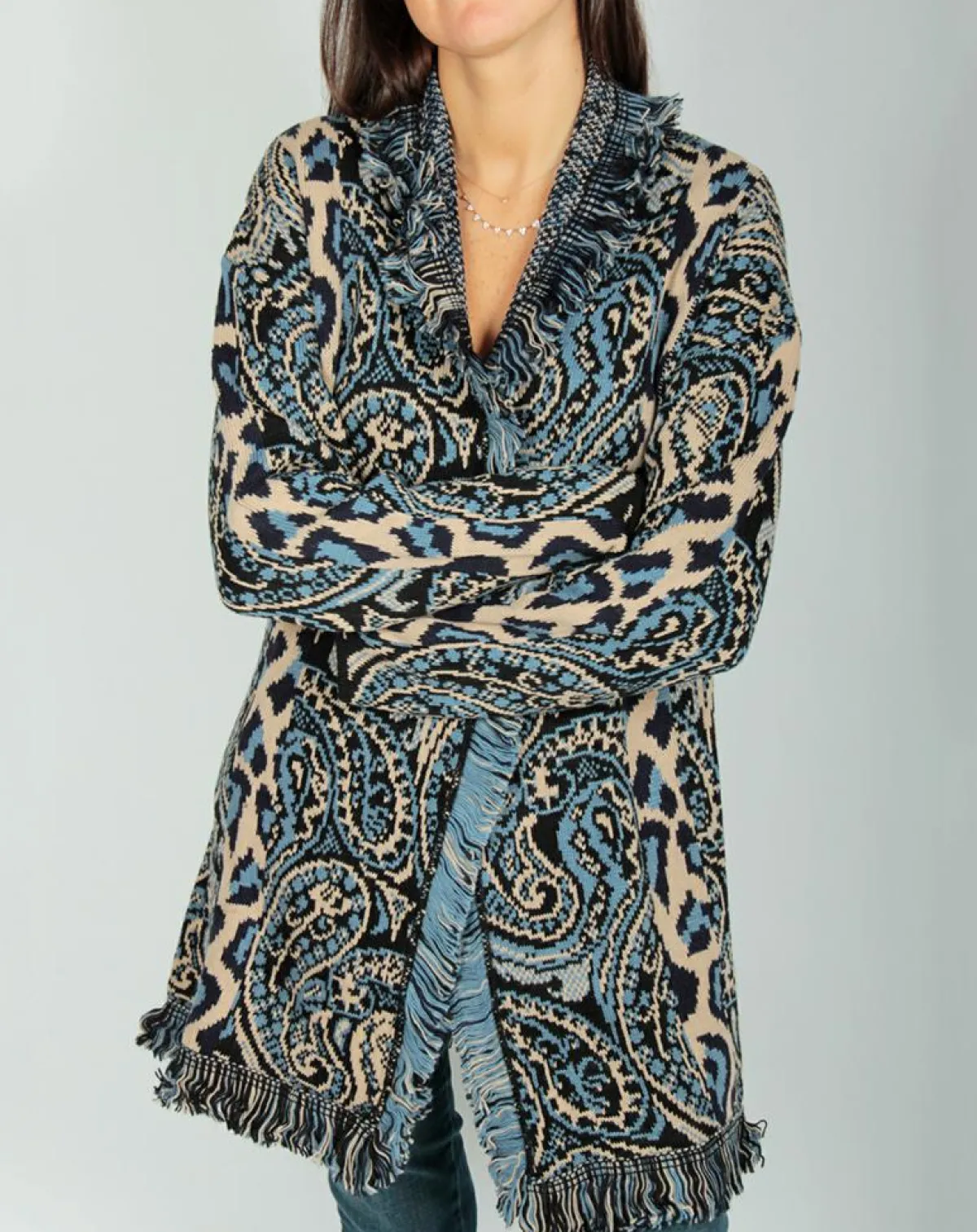 Lauren Vidal Gilets Et Cardigans|Gilet Long Store indigo