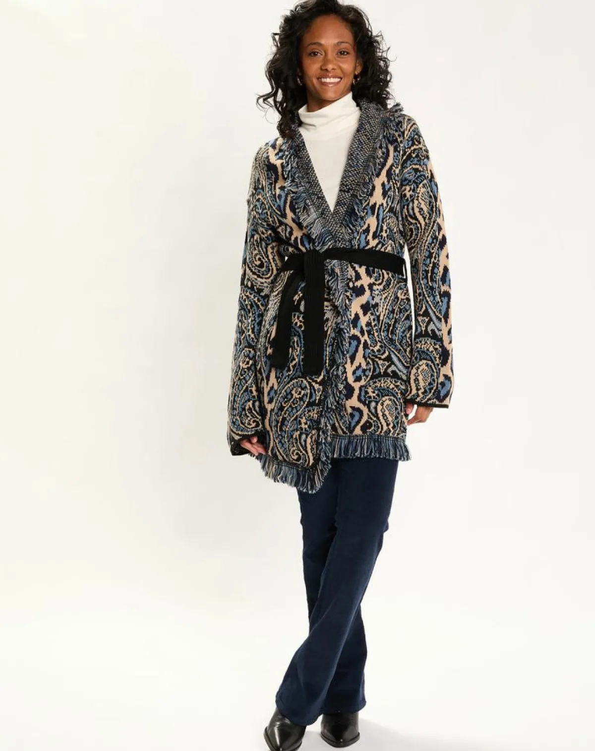 Lauren Vidal Gilets Et Cardigans|Gilet Long Store indigo