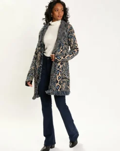 Lauren Vidal Gilets Et Cardigans|Gilet Long Store indigo