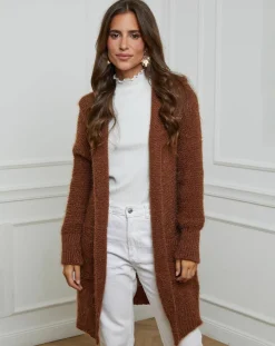 Alice & Charlotte Gilets Et Cardigans|Gilet Lucie tabac