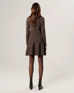 Rodier Gilets Et Cardigans|Gilet Maggie zippé marron havane