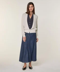 Rodier Gilets Et Cardigans|Gilet Marianne en Laine 2 En 1 blanc