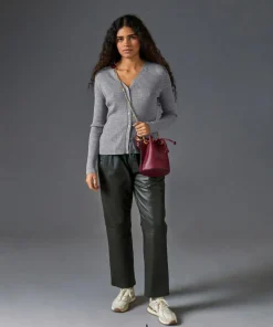 Rodier Gilets Et Cardigans|Gilet Mikaela 100% laine cache-coeur gris argent