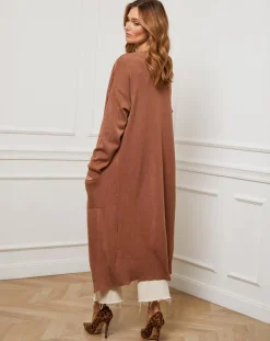 Fleur de cachemire Gilets Et Cardigans|Gilet Nina camel