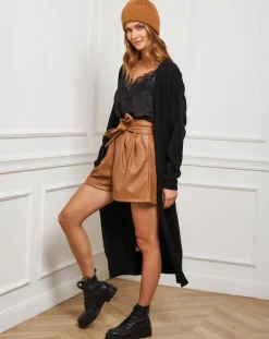 Fleur de cachemire Gilets Et Cardigans|Gilet Nina noir