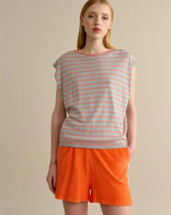 Bellerose Gilets Et Cardigans|Gilet oversize en Lin mélangé Nite oasis