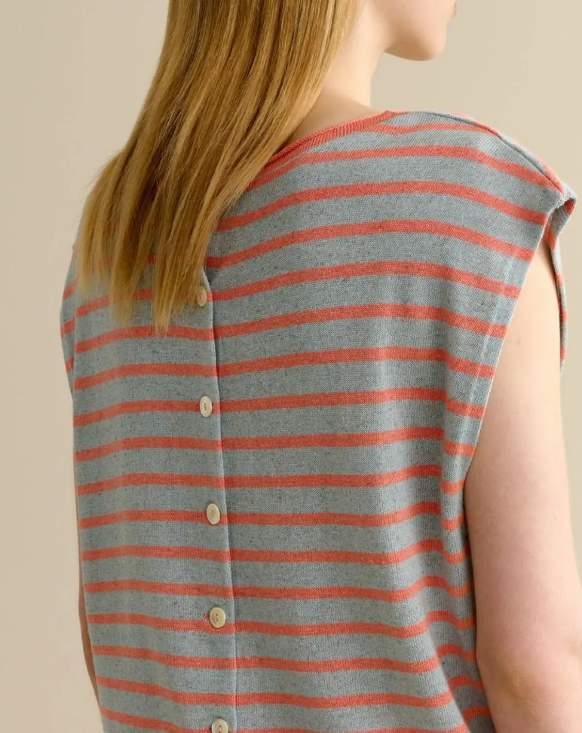 Bellerose Gilets Et Cardigans|Gilet oversize en Lin mélangé Nite oasis