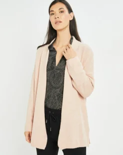 Lauren Vidal Gilets Et Cardigans|Gilet Plume rose pâle