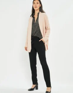 Lauren Vidal Gilets Et Cardigans|Gilet Plume rose pâle