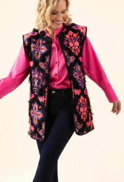 Bleu Blanc Rouge Gilets Et Cardigans|Gilet Romy noir