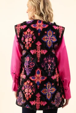 Bleu Blanc Rouge Gilets Et Cardigans|Gilet Romy noir