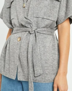 Lauren Vidal Gilets Et Cardigans|Gilet Roy gris