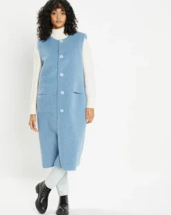 Lou Andrea Gilets Et Cardigans|Gilet réversible en Fausse Fourrure 373 Mont bleu