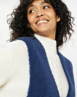 Lou Andrea Gilets Et Cardigans|Gilet réversible en Fausse Fourrure Dafne indigo