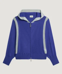 Rodier Gilets Et Cardigans|Gilet Sacha 100% Laine Bi-Couleur bleu outremer