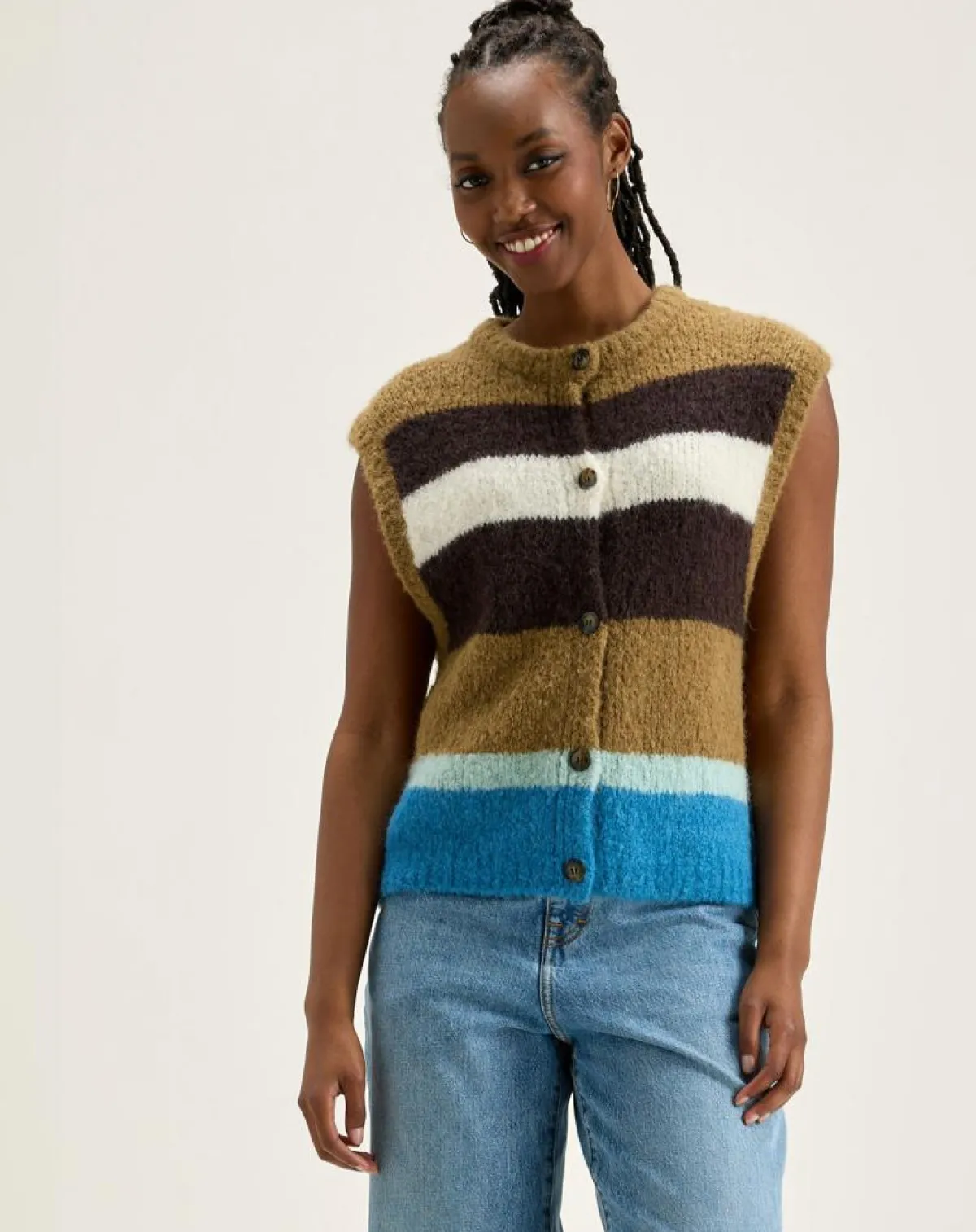 Bellerose Gilets Et Cardigans|Gilet sans manches en Alpaga mélangé Abogi multicolore