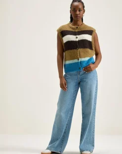 Bellerose Gilets Et Cardigans|Gilet sans manches en Alpaga mélangé Abogi multicolore