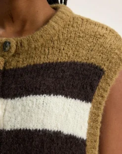 Bellerose Gilets Et Cardigans|Gilet sans manches en Alpaga mélangé Abogi multicolore