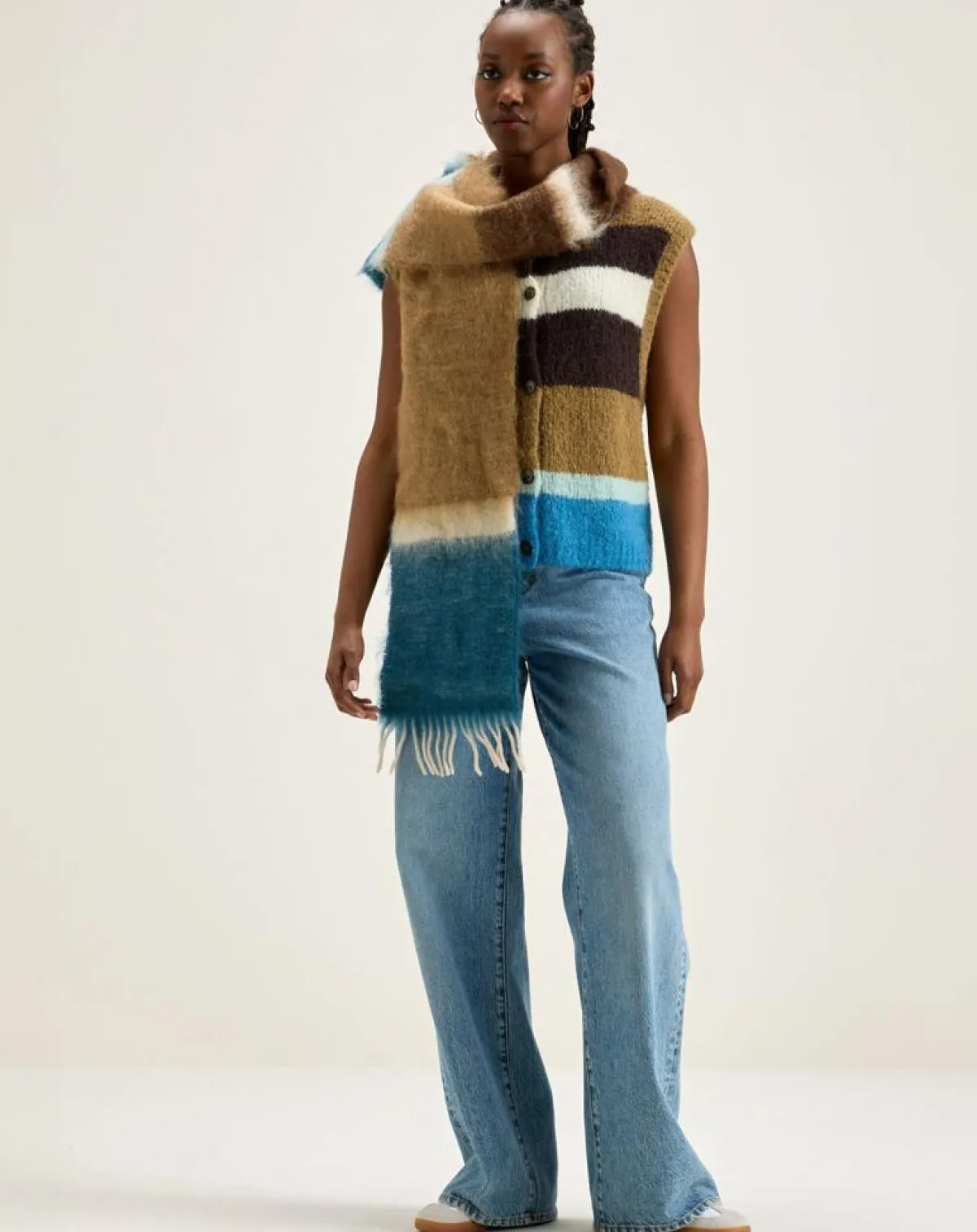 Bellerose Gilets Et Cardigans|Gilet sans manches en Alpaga mélangé Abogi multicolore