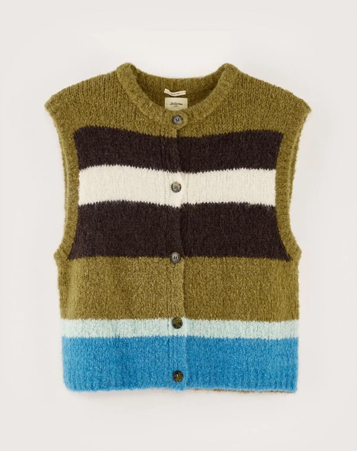 Bellerose Gilets Et Cardigans|Gilet sans manches en Alpaga mélangé Abogi multicolore