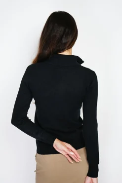 C&Jo Gilets Et Cardigans|Gilet zippé en Cachemire mélangé noir