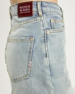 Scotch & Soda Jeans|Jean 100% Coton Bio Ballon bleu clair