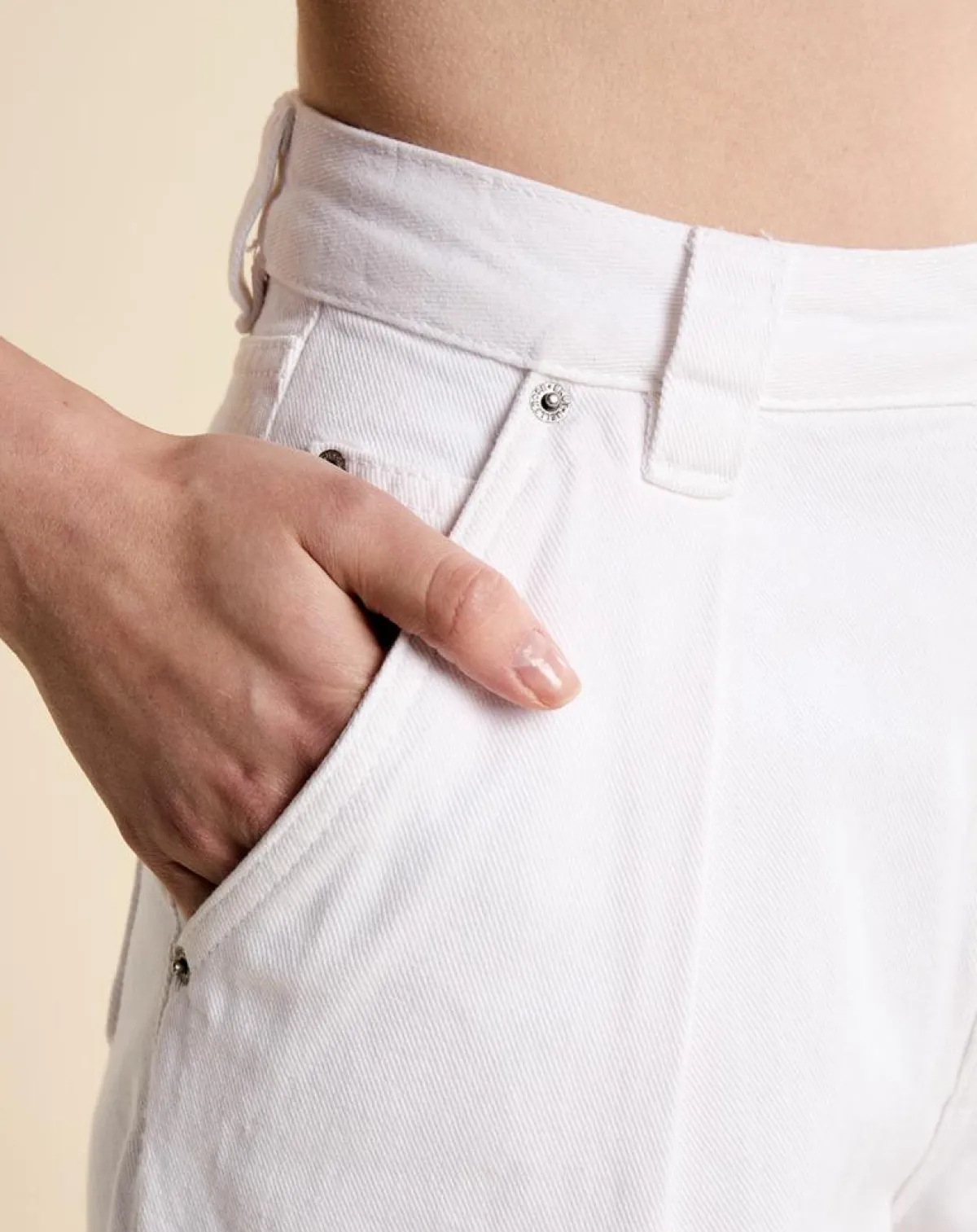 Bellerose Jeans|Jean 100% Coton Bio Pram blanc