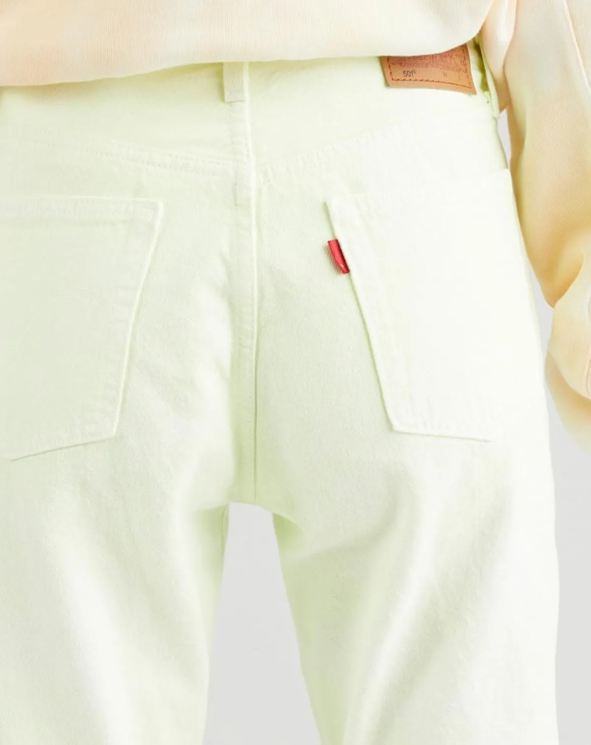 Levi's® Jeans|Jean 501 Crop In The Lime pastel jaune