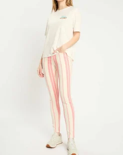 Scotch & Soda Jeans|Jean à rayures rose/écru