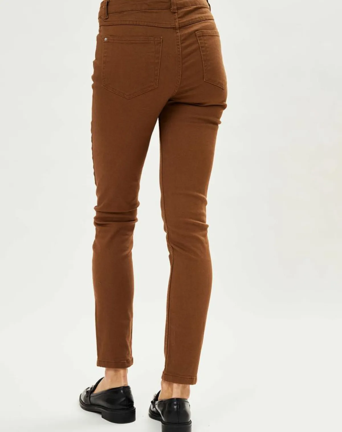 Galeries Lafayette Jeans|Jean ajusté Gerly en Toile de coton noisette