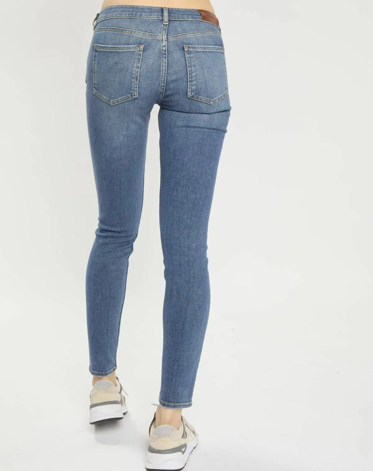 Scotch & Soda Jeans|Jean bohemienne taille haute Skinny bleu moyen